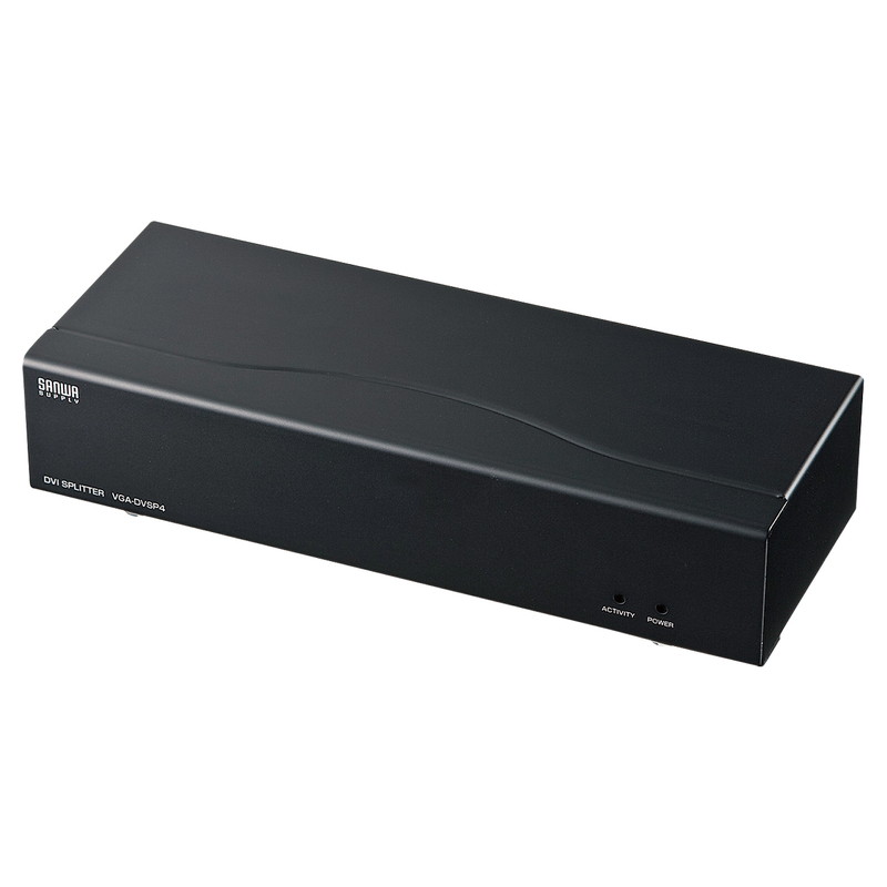 サンワサプライ フルHD対応DVIディスプレイ分配器 4分配 VGA-DVSP4 2021新発