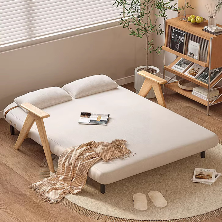 ソファベッド ソファ ソファー 1人掛け シングル 天然木 肘掛 2人掛け 3人掛け おしゃれ 1P 2P 3P sofa 木製 一人暮らし カフェ風 ナチュラル 北欧 ブラウン アンティーク調 シンプル コンパクト 省スペース 母の日 新生活 ホテル 民泊
