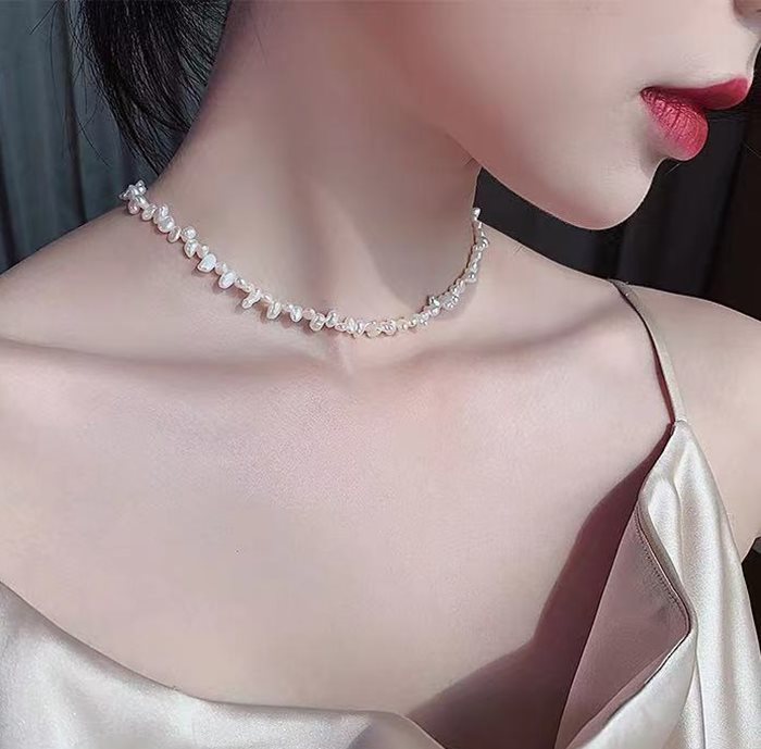 楽天市場 即納 淡水パールネックレス 天然パール チョーカー カジュアル 真珠ネックレス アクセサリー ショートネックレス 普段使い 流行 プチプラ 高見え かわいい おしゃれ 韓国ファッション オルチャンファッション Bestme