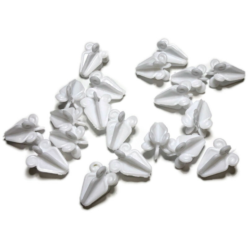 楽天市場 プラスチック 花材 クラウン フラワー パーツ 白 個1セット Muumuumama 楽天市場店