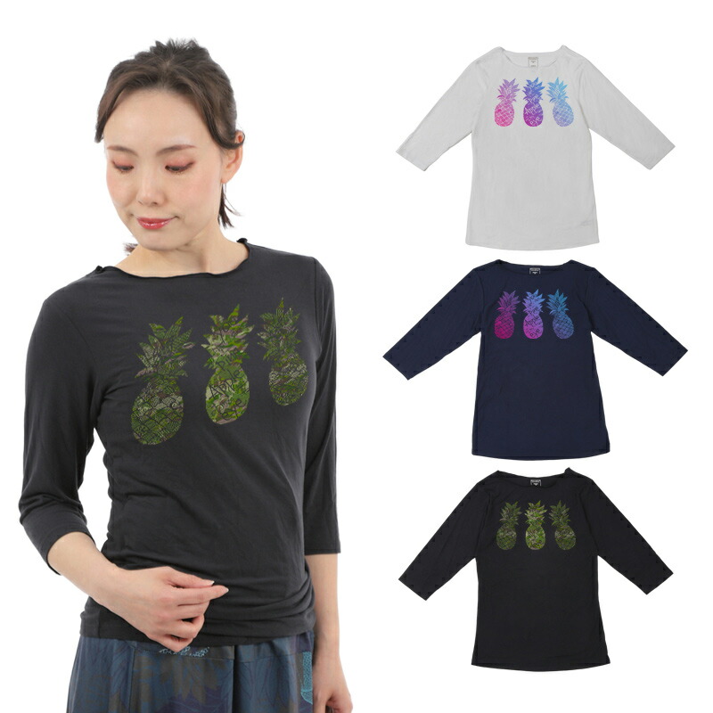 楽天市場】maka hou フラ レッスンTシャツ 7分袖 タパレフア