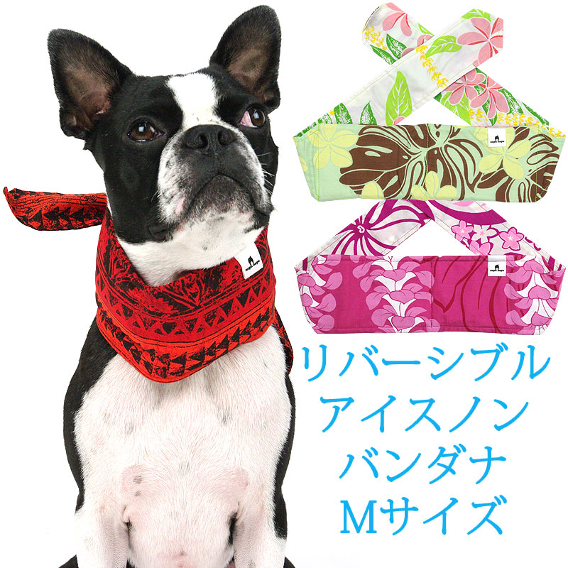 楽天市場 ネコポス送料無料 クール ドッグウエア 犬服 ペット服 ペットウエア 犬 愛犬 ペット ペット用品 Nepunepu リバーシブル アイスノン バンダナ Mサイズ Muumuumama 楽天市場店