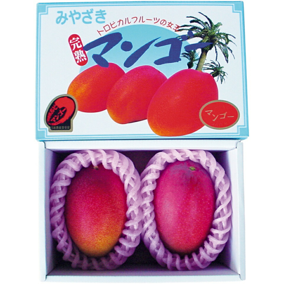 【夏の贈りもの】<br>宮崎県産（ＪＡ西都） 宮崎マンゴー 化粧箱