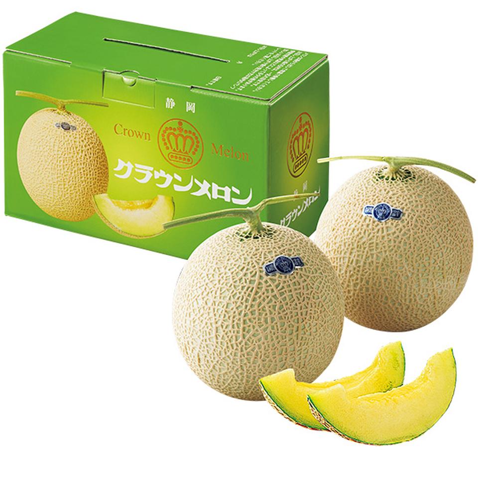 【お中元 ギフト】静岡県産　静岡クラウンメロン　等級白以上、２個（１個１．１ｋｇ以上）｜マックスバリュ東海店 8,150円