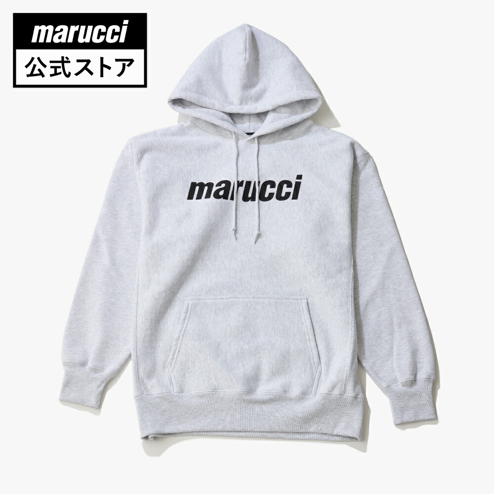 【marucci公式】マルチ marucci 公式限定 ロゴプリント パーカー マルッチ マルーチ マルチ 野球 野球用品 ベースボール 長袖 フィーディ ロゴ おすすめ 人気 ブラック グレー M L XL