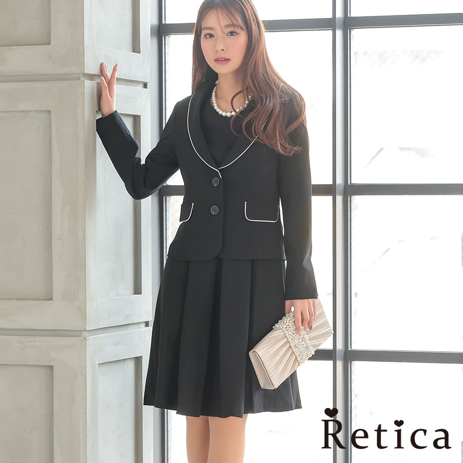想像を超えての ワンピーススーツ パーティードレス 結婚式 レティカ Retica 冬 秋 春 謝恩会 ワンピーススーツ 40代 30代 代 ワンピース スーツ ジャケット 入学式 卒業式 二次会 お呼ばれ フォーマル