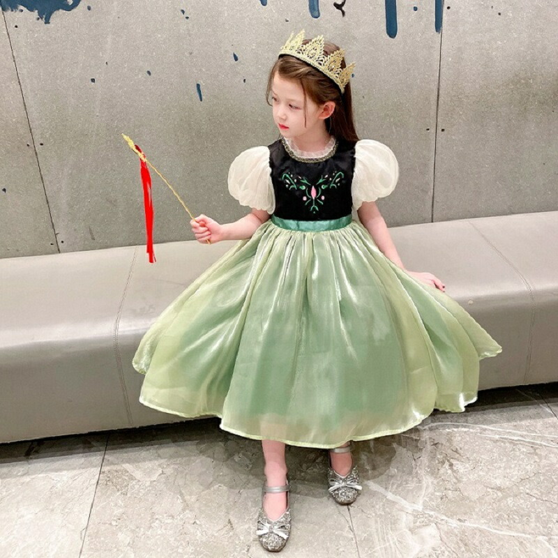 最安 大セール B99 コスプレアナ雪 エルサ風ドレス 子供 ハロウィン 120cm