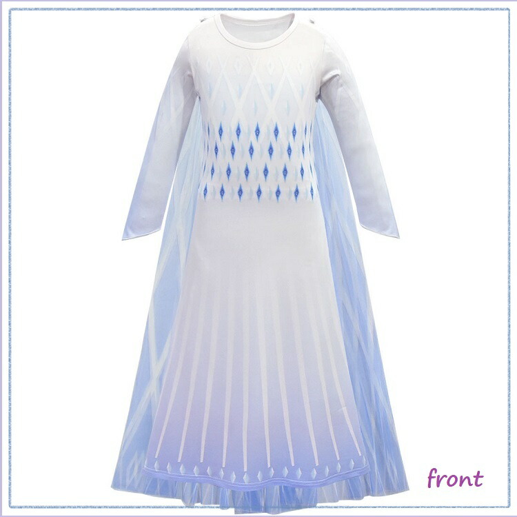 楽天市場 女の子 キッズ 子ども エルサ風 プリンセスレース付きワンピース ロングドレス メール便送料無料 ｍｉｌｋｙ Way