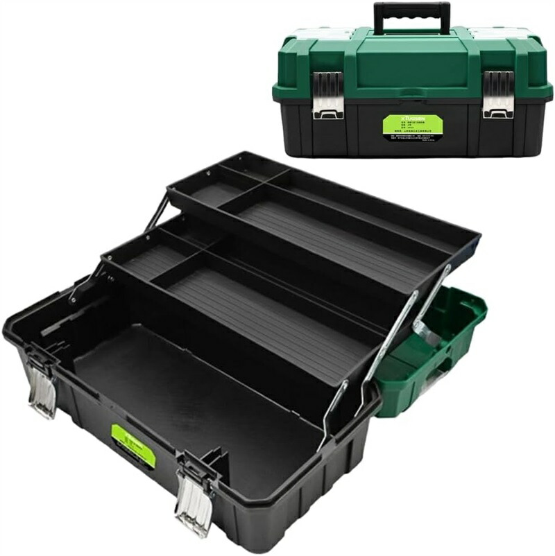 大容量　携行型　美容師　専用道具ケース工具箱WYJ065　ヘアカットツールボックス　ブラック　サイズ：38*25.5*82cm　重量：8.1kg ツールボックス大容量 工具箱 3段 工具箱 おしゃれ 大型