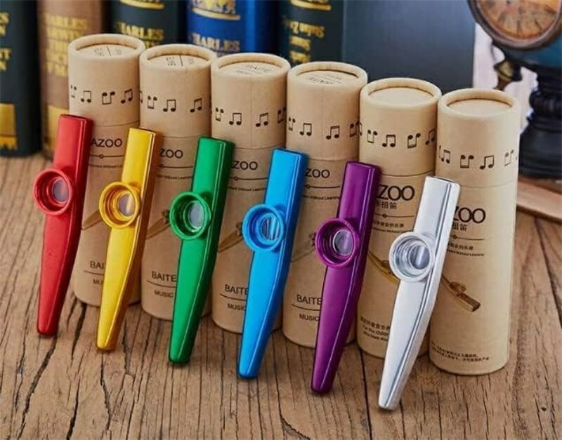 笛 楽天市場】カズー笛 カ ズー楽器 アルミ合金製 口で吹く伴奏楽器