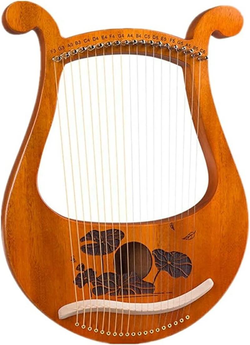 楽天市場】弦楽器 19弦 ソリッドウッドマホガニー リラハープ 金属弦