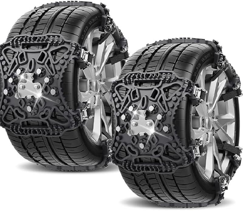 タイヤチェーン 非金属 軽自動車 スノーチェーン タイヤチェーン 簡単装着 ジャッキアップ不要 165-275mm対応 サイズ調整可能 滑り止め 耐磨耗 車用タイヤチェー 泥道 雪道 悪路 砂道 防災 冬の必需品 収納パック付き