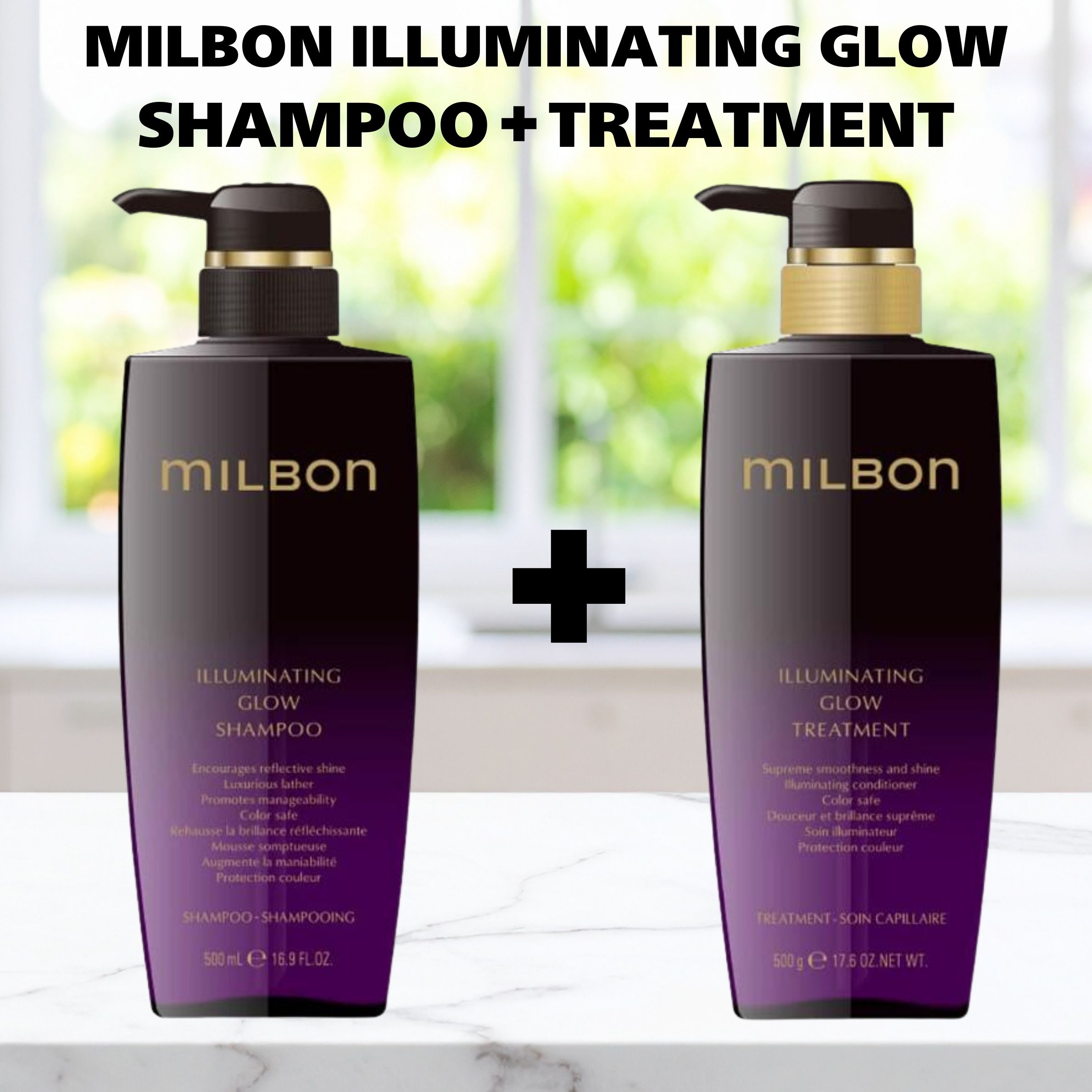 【エントリーで10倍決定付ける！】【書き割り売りわたす】 GLOBAL MILBON ILLUMINATING GLOW SHAMPOO＋TREATMENT イルミネイティンググロー シャンプー＋手当て