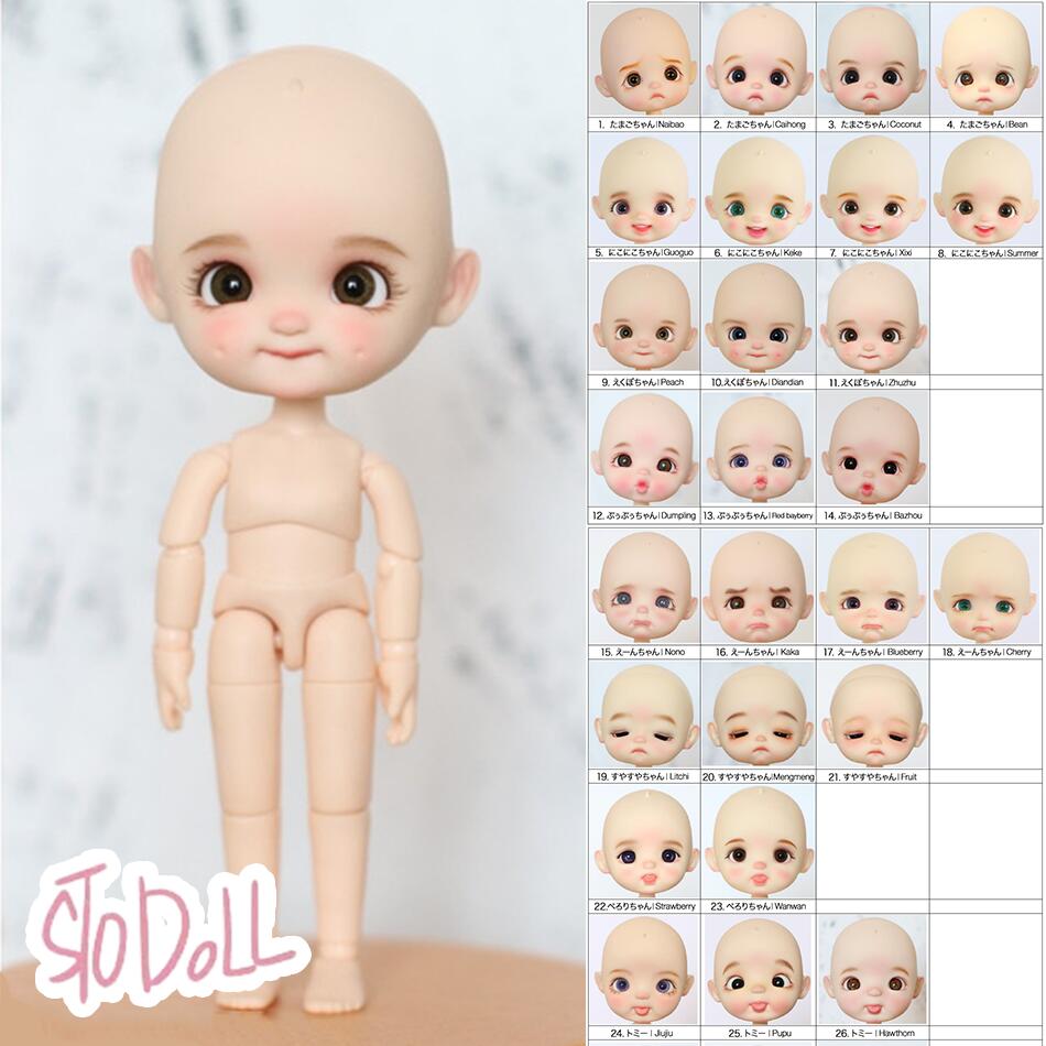 STO DOLL セミオーダー ドール本体 ドール 人形 本体 フルセット 女の子 男の子 球体関節人形 BJD 1/12 ドール本体＋メイク＋アイ  11cm | MY HEROINE