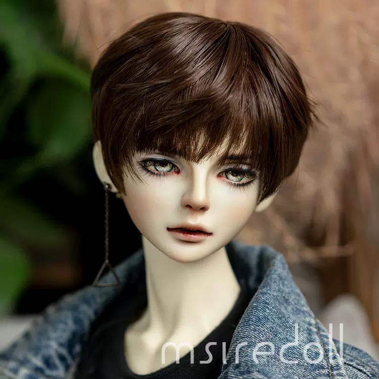 楽天市場】ドール ウィッグ 短髪 ショート 髪 1/3 SD BJD 男の子 球体