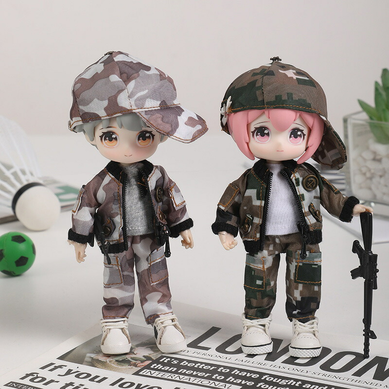 楽天市場】オビツ11 ドール 人形 服 ミリタリーコーデ 3点セット 迷彩