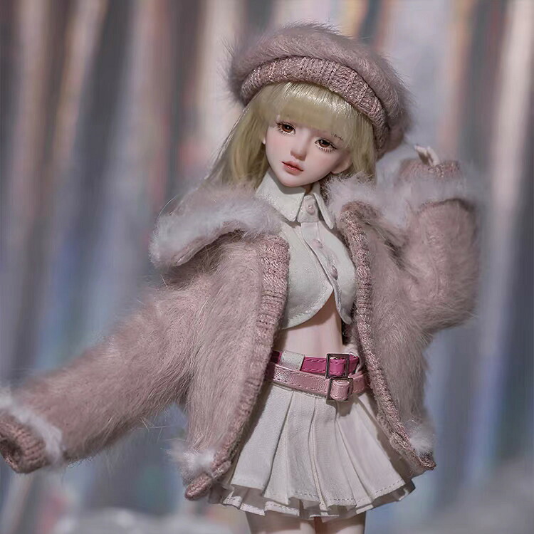 ドール本体 球体関節人形 女の子 フルセット Miu 本体 服 ウィッグ BJD 1/6 ドール 洋服セット ハンドメイド ボディ 洋服 球体 関節 人形 セット ドール服 服 カスタムドール BJDドール 1/6スケール 26～30cm ハンドメイドドール 手作りプレゼント ギフト 関節可動