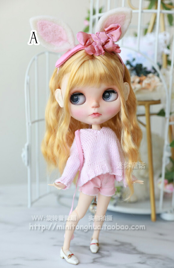 楽天市場 ブライス Blythe ウィッグ セミロング 巻き髪 人形 ネオブライス 服 Bjd 球体関節人形 My Heroine