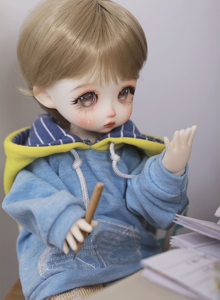 球体関節人形 本体 服 ウィッグ 洋服 セット ハンドメイド 球体 ボディ ドール Bjd リボン ドール服 洋服セット 男の子 28cm 6 人形 カスタムドール フリル 1 関節 フルセット