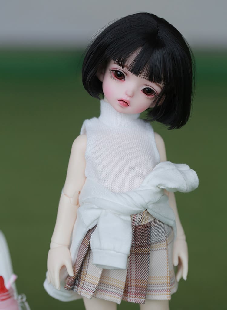 ドール本体 ドール 人形 お洋服セット ウィッグ Emica 女の子 男の子 Emilia Bjd メイクアップ フルセット 6 28cm 本体 球体関節人形 1 シューズ アイ