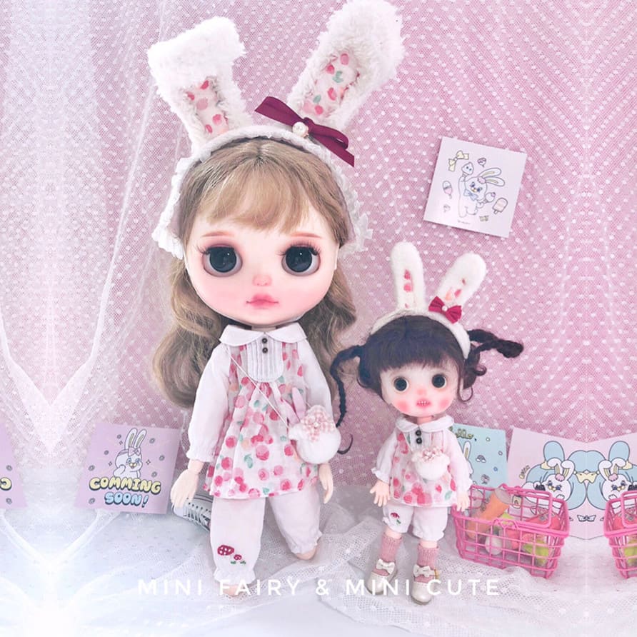 楽天市場 ブライス 服 ワンピース 花柄 うさみみ 5点セット Mini Fairy Mini Cute My Heroine 楽天市場 ブライス 服 ワンピース 花柄 うさみみ 5点セット Mini Fairy Mini Cute My Heroine