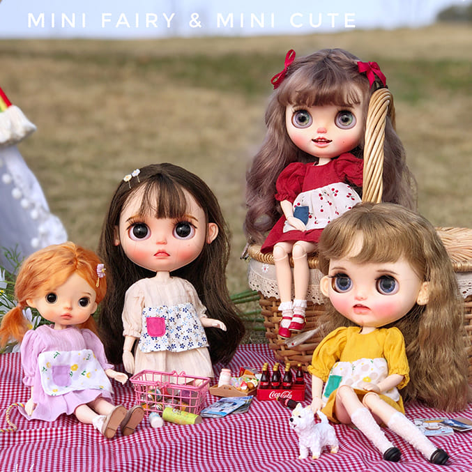 楽天市場 ブライス 服 ピクニック ワンピース Mini Fairy Mini Cute My Heroine