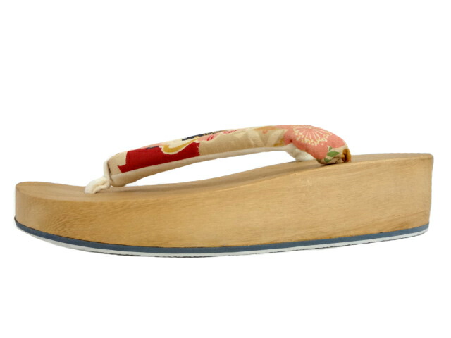 ◆粋なお洒落・古典的情緒・小町(后丸)桐下駄～かわいいネコ柄　本天のぞき 雪下草 古典的情緒 小町(后丸)桐下駄 ねこ柄鼻緒 本天のぞき