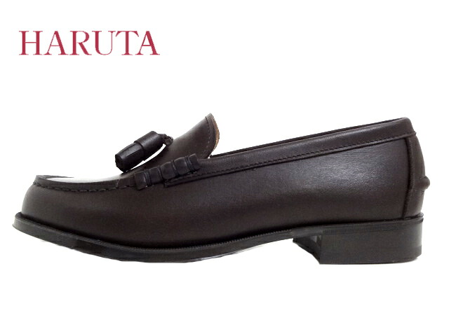 HARUTA（ハルタ）SD303 ダークブラウン【レディース】【日本製】スコッチガードタッセルローファー レディースローファー 通学ローファー お洒落履きローファー お仕事 2E幅｜My　shoes