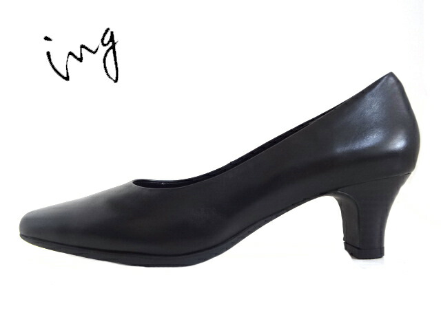 ing(イング)IGLF 93569 BLACK 黒いこと【定番ひな形】【イング】レディースパンプス  プレーントゥパンプス ローヒールパンプス ボロネーゼ処方箋 低手向かいソールクッション お御勤め リクルート 冠婚葬祭 フォーマル