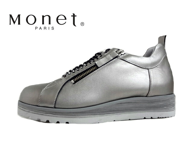 Monet(モネ)243530 エタン【2025AW】【秋冬新作】レディースコンフォートシューズ サイドジップシューズ 4E設計 ゆったりシューズ オシャレスニーカー