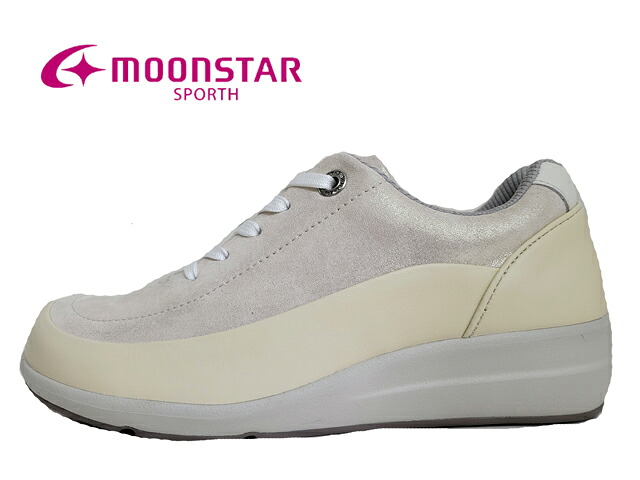 moonstar (ムーンスター) スポルス SP0215 IVORY/アイボリー【お買い得】【おすすめ】レディースコンフォートシューズ 幅広 3E 撥水加工 ファスナー付 おしゃれ 母の日プレゼント