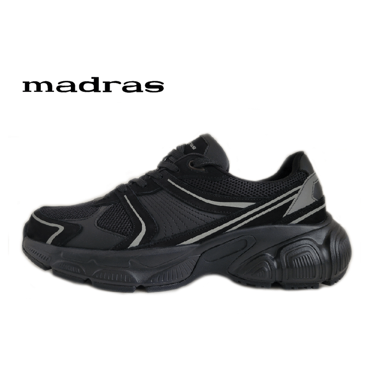 madras(マドラス)M5231MT BLACK/黒いこと【成人男性靴】【貨物輸送無料】 リカバリーメタインソール積み上げる 心地よい 駈けっくら影ぼうし スニーカー 通気性 座布団性 今めかしい
