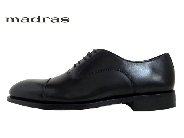 madras(マドラス)M8901A BLACK/黒いこと【お買い得】】メンズビジネスシューズ 成人男性靴 内羽毛引っ切りない心付け レースアップシューズ プレーントゥ 御前上等感 冠婚葬祭 フォーマル