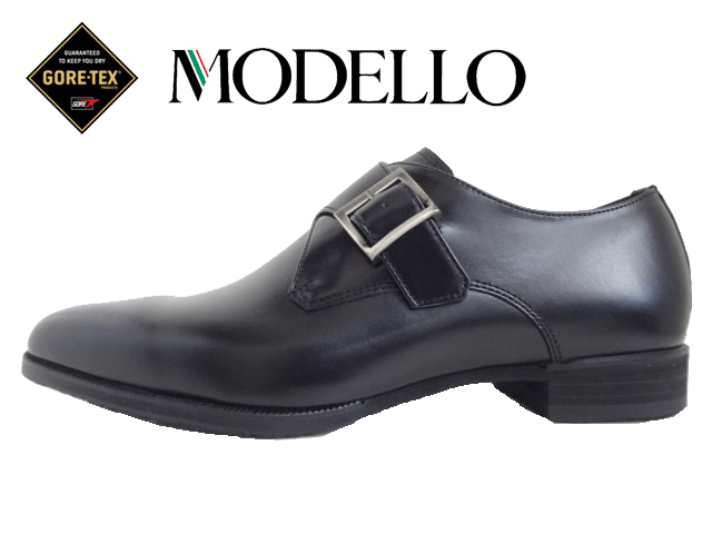 マドラス社製 MODELLO(マドラスモデロ) DM803G 黒いこと/BLACK 【メンズ】 商行為シューズ/御召しものシューズ GORE-TEX積み上げる  【モンクストラップ】SIAA見澄ます手に入れるの抗菌・抗濾過性病原体工業 牛皮 【NEW FINE Plus】冠婚葬祭