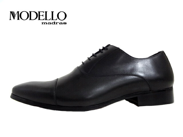 madras MODELLO(マドラスモデロ)DM7271 BLACK/ブラック【お買い得】【紳士靴】メンズビジネスシューズ レースアップシューズ 紐靴 黒靴 冠婚葬祭 仕事 リクルート プレーントゥ