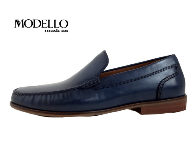 MODELLO madras(モデロマドラス)DM5515 NAVY/ネイビー【2025AW】ユーチップ スリッポンドレスシューズ メンズ ビジネス シューズ 靴 本革 ドレスシューズ