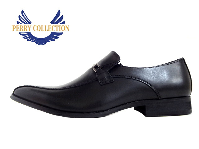 PERRY COLLECTION(ペリーコレクション)PR2050 BLACK/ブラック【お買い得】【紳士靴】マドラス社製 ビジネスシューズ メンズビジネスシューズ ビット付きスリッポン 革靴 紐なし靴 本革 3E madras
