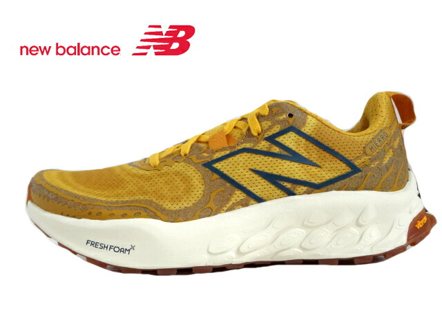 new balance(ニュー平衡にする)MTHIERF8 YELLOW/黄色 【2024AW】【秋冬新作】 メンズランニングシューズ  D幅 生新しい質問用紙 エックス ヒエロ 長距離トレイル 定め事売りわたす代わりになる店 ビブラムソール