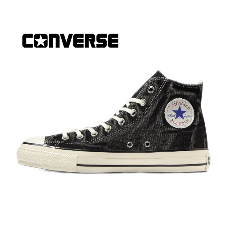 CONVERSE ALL STAR US AGEDDENIM HI( オールスタ- US エイジドデニム HI)1SD864 エイジドブラック【2024SS】レディース メンズ 素材アレンジモデル ヴィンテージデニム U.S. ORIGINATOR ハイカット ー