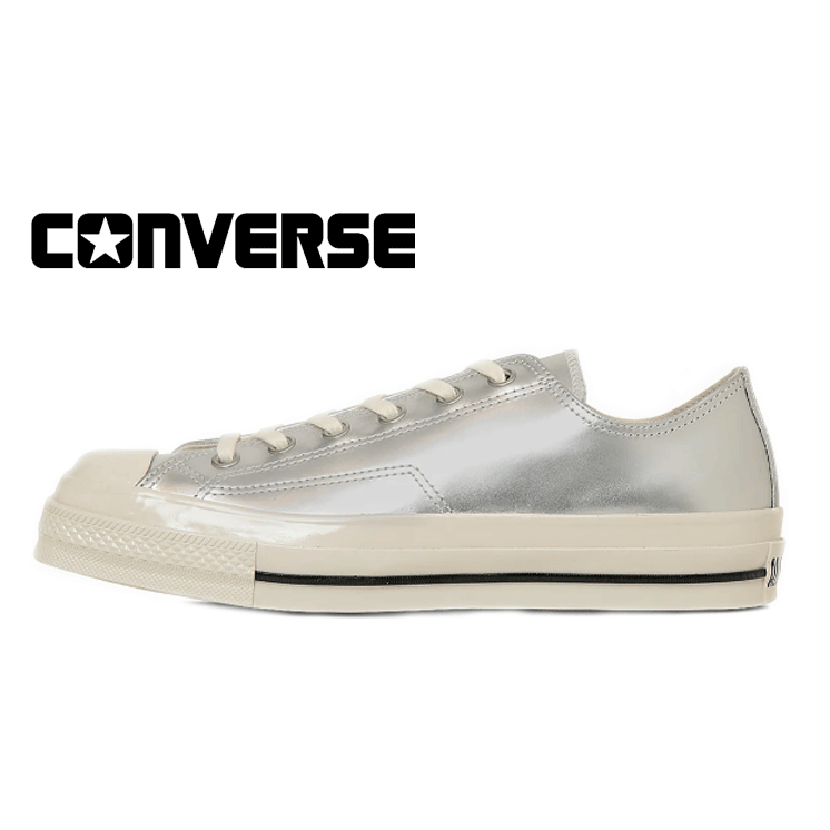 CONVERSE ALL STAR SQUARETOE SV OX(コンバースオールスター スクエアトウ SV OX)1SE659 SILVER シルバー 31315830210【2025SS】【新型】ユニセックスコンバース ローカットスニーカー スペアシューレース付き 新デザイン レディース メンズ