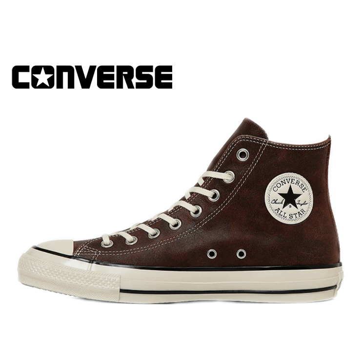 コンバース CONVERSE スニーカー オールスター エイジド ワックスドレザー HI ALL STAR AGED WAXEDLEATHER HI アンティークブラウン 1SE700 700-1.gif