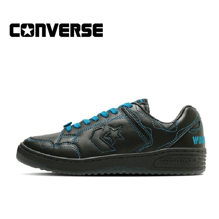CONVERSE WEAPON OX / WIND AND SEA(コンバース ウィンダンシー )WEAPON OX 打ち物【お買い得】【共同研究商いもの】【押さえる】BLACK/BLUE 黒いこと/青み 33702380 スニーカー シューズ メンズ レディース