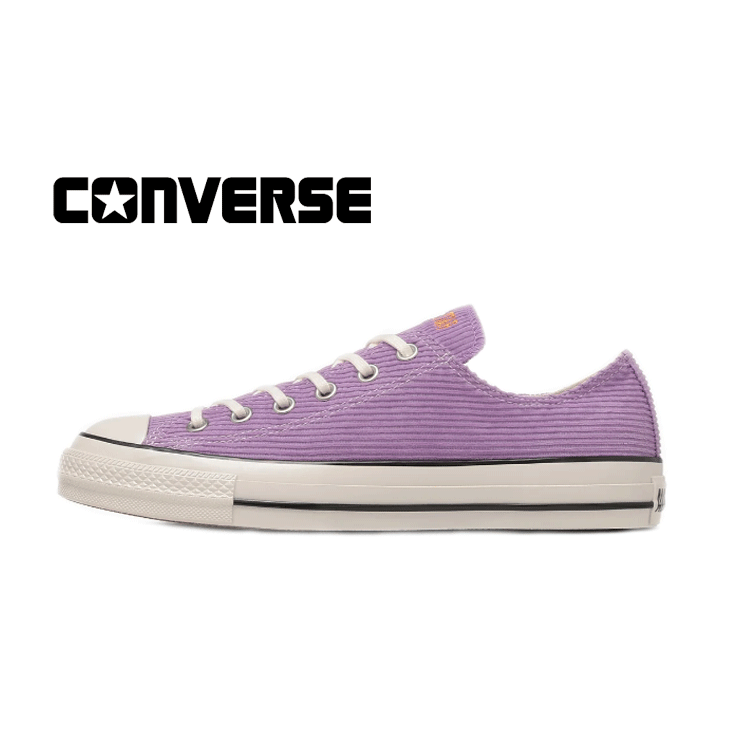 CONVERSE ALL STAR AGED WASHEDCORDUROY OX(コンバース オールスター エイジド ウォッシュドコーデュロイ OX)1SF102 PUR.RSE パープルローズ 31318061 【2026SS】【春夏新作】 素材アレンジモデル コーデュロイ素材 刺繍 正規代理店|My shoes