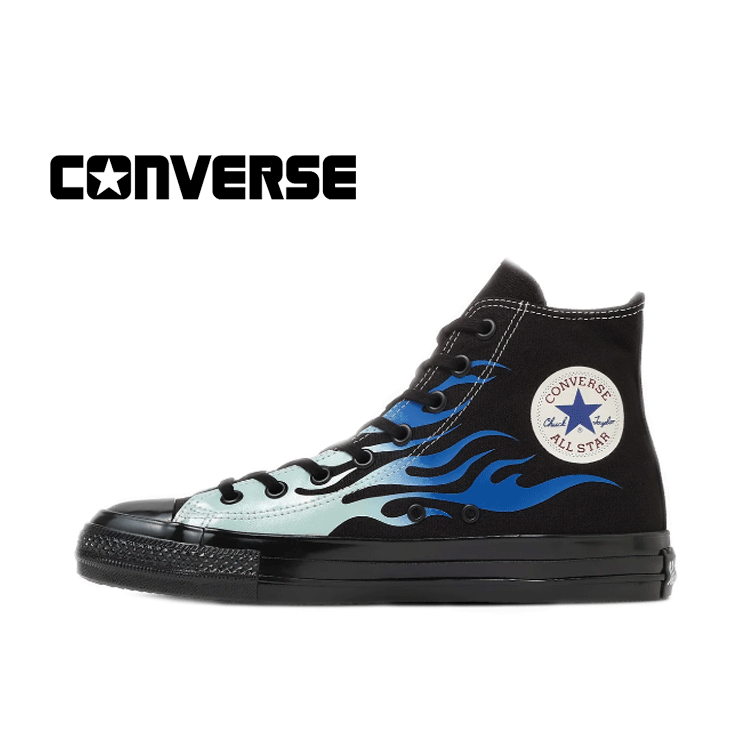 CONVERSE ALL STAR AGED IGNT HI(コンバース オールスター エイジド IGNT HI)1SE936 BLK/BLF 31317130【2026SS】【春夏新作】アメリカン プリントアレンジモデル フレイムパターン スペアシューレースが属する 置き目代わりになる店