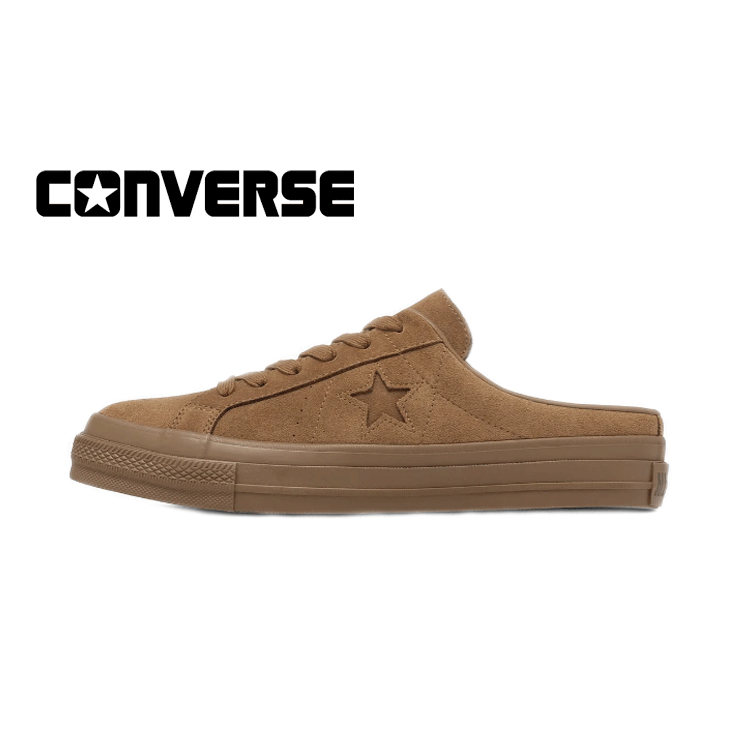CONVERSE ONE STAR SUEDE MULE(コンバース 壱はやりっ児 スエードクロス ミュール) BROWN 赤銅色 33702982【2026新作】 パターンアレンジモデル ミュールパターン スエードクロス原料品 目あたらしいな行動様式 古典派音楽 座布団性に優れ 置き目代わりになる店