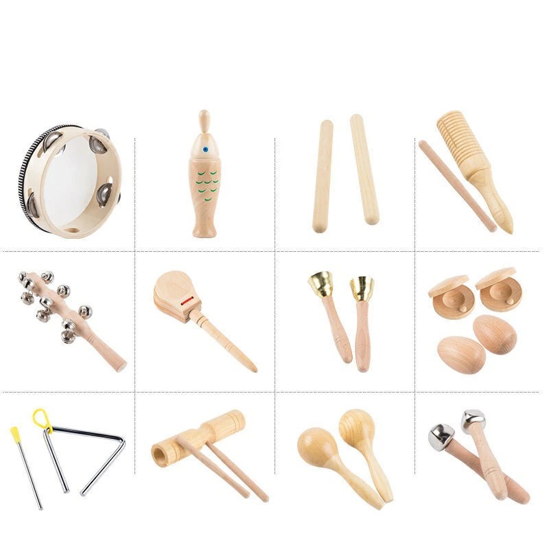 楽天市場】打楽器 木製 13点セット 幼児用 パーカッション 楽器
