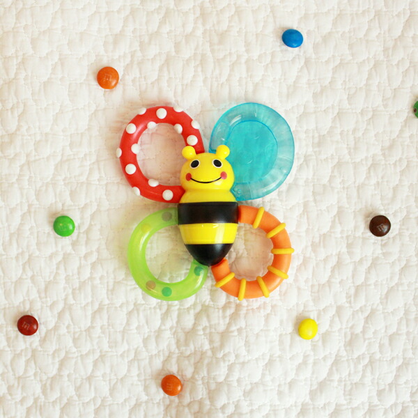 楽天市場 正規販売店 Sassy 歯固めトイ カミカミみつばち サッシ 知育玩具 ブンブル バイツ ファン バンブルバイツ ティーザー かみかみ 歯固め おもちゃ カラフル ベビーカー おでかけ ベビー 赤ちゃん 出産祝い プレゼント ギフト 誕生日 ギフト対象 ベビーのお