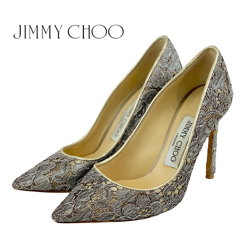 が大特価！ ジミーチュウ Jimmy Choo パンプスレース シルバー