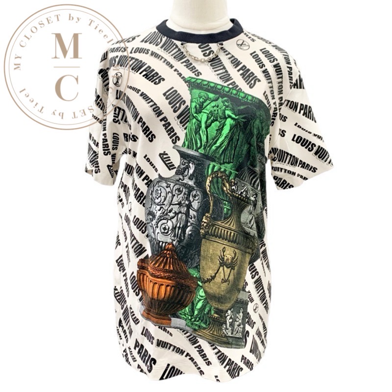 ルイヴィトン LOUIS VUITTON トップス コットン マルチカラー フォルナセッティ スランティドシグネチャー ベースTシャツ ロゴ 半袖 楽天市場】ルイヴィトン LOUIS VUITTON トップス コットン マルチ