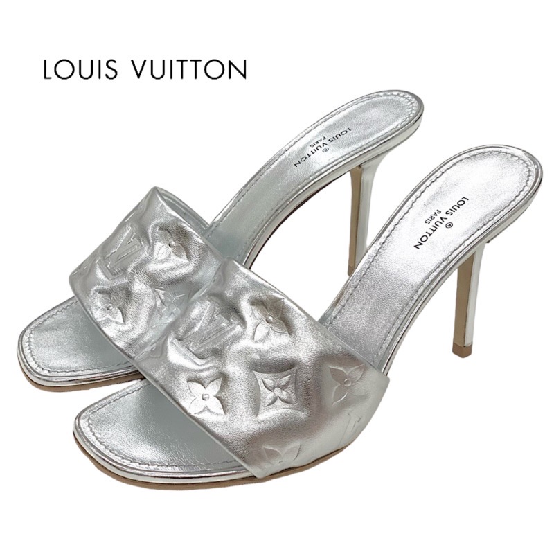 LOUIS VUITTON リボンオープントゥミュール LOUIS VUITTON リボンオープントゥミュール